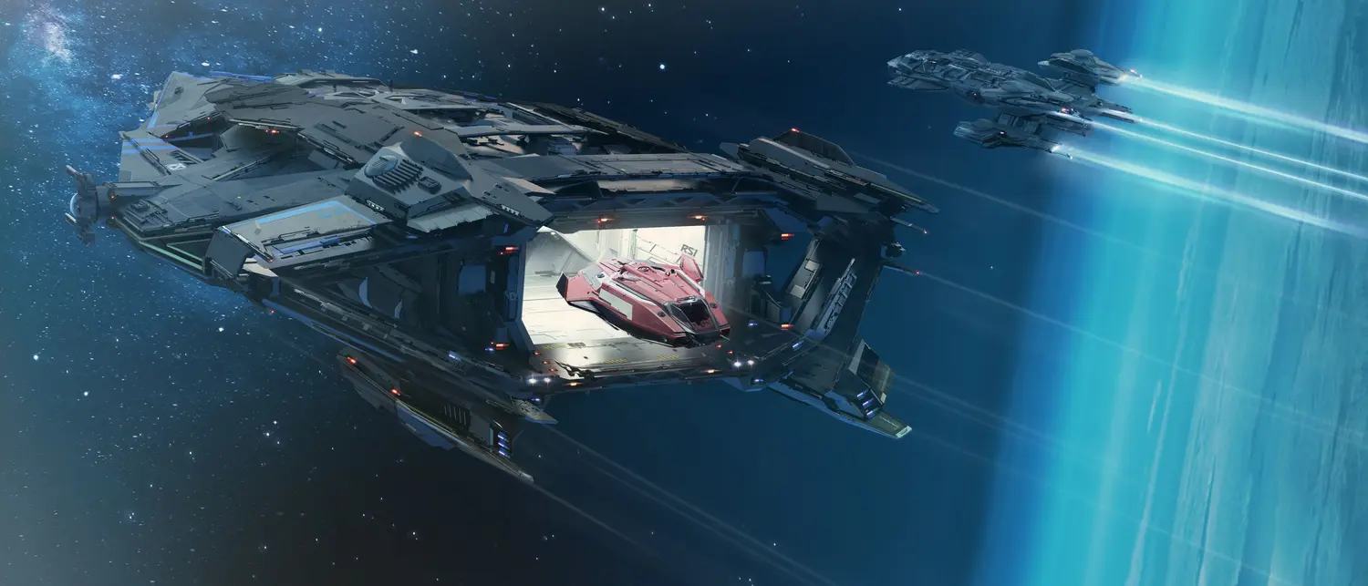 RSI 银河后部机库与 Pisces 小型舰